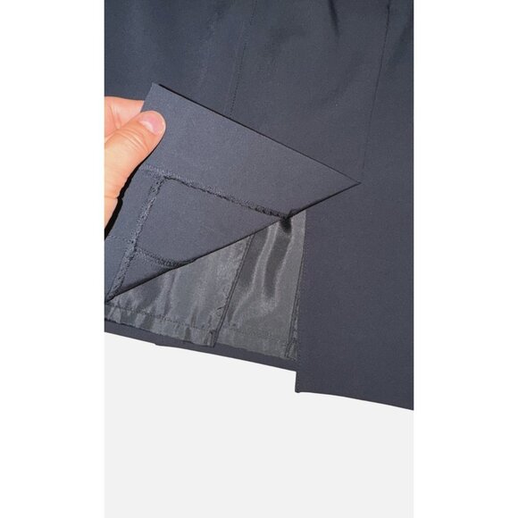 Patricia Field Black‎ Pencil Skirt With Leopard Lining US Size 12 Sexy Classic - Picture 3 of 7